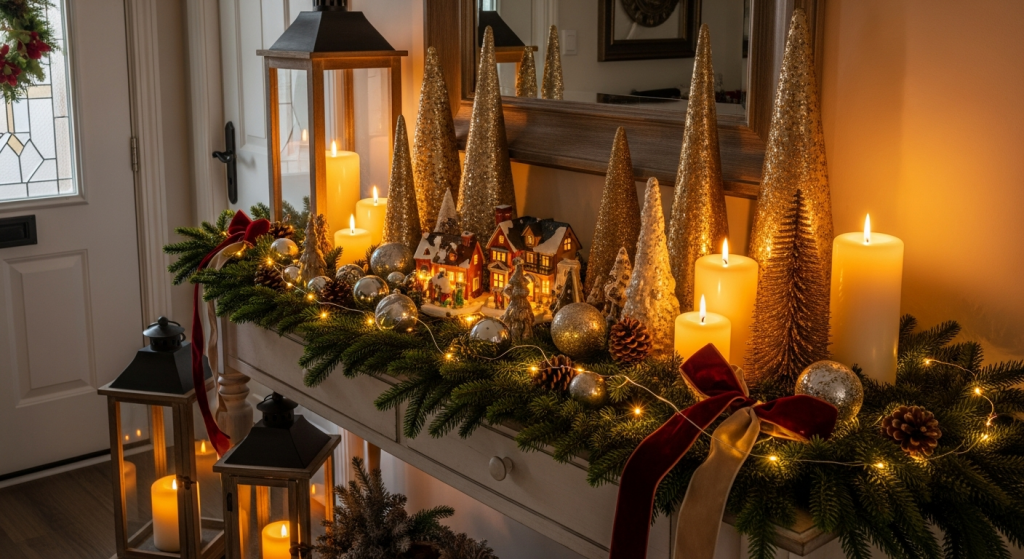 Christmas Console Table Styling Ideas