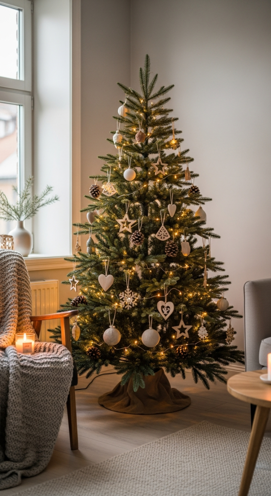 Christmas Tree with Warm Lights