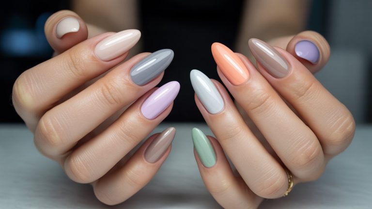 Classy Plain Almond Nail Ideas