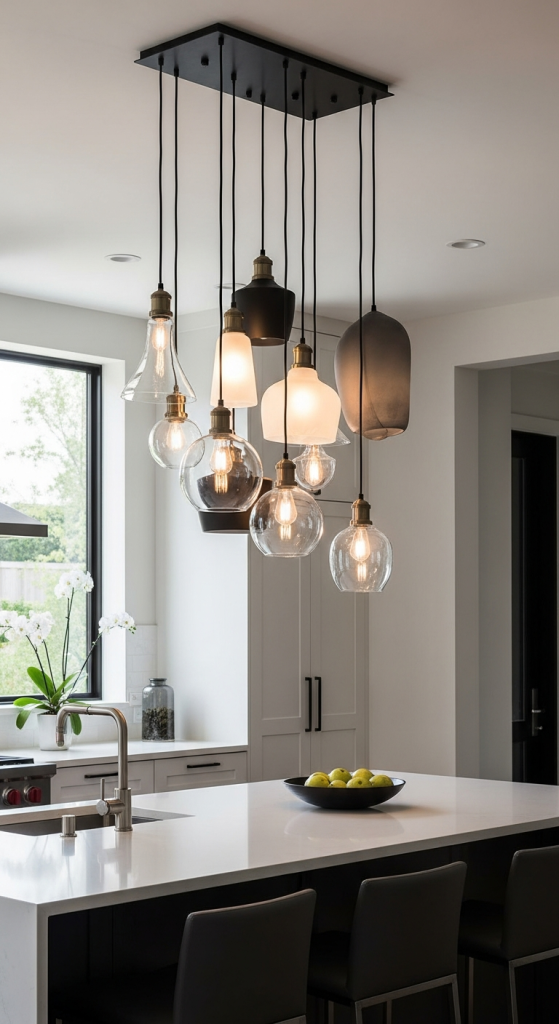 Cluster Pendant Arrangements