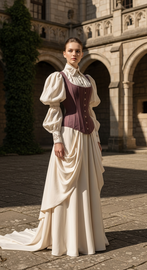 Corset Tops With Romantic Blouses