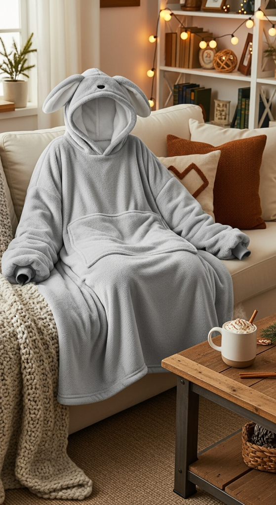 Cozy Knit Blanket Hoodie