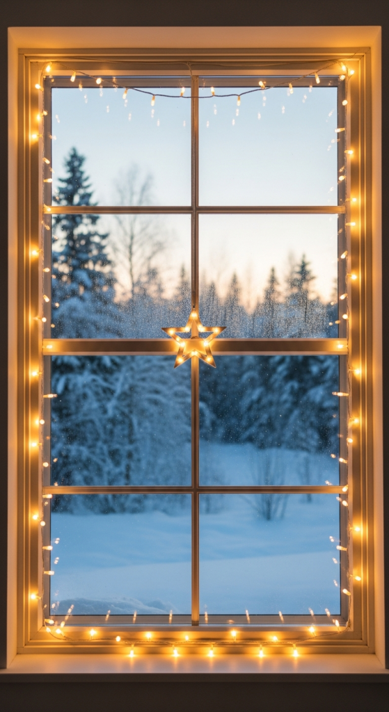 Create a Winter Wonderland Window Frame