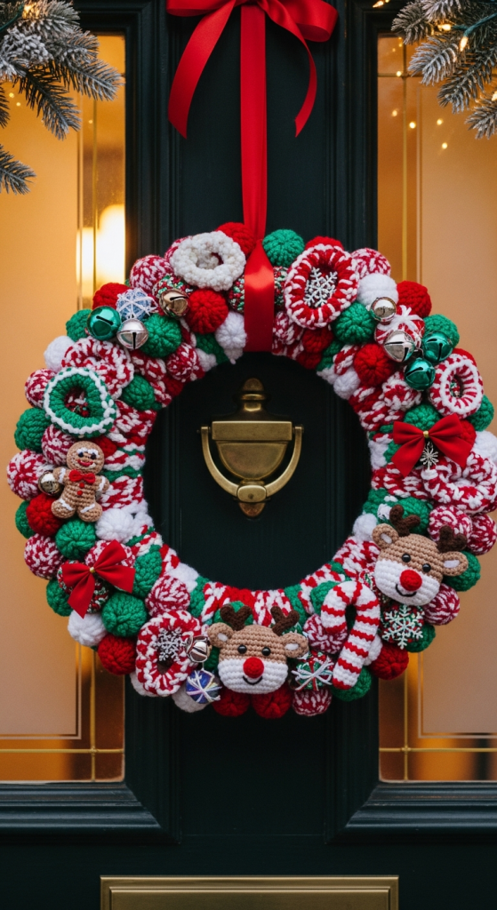 Crochet Christmas Wreath