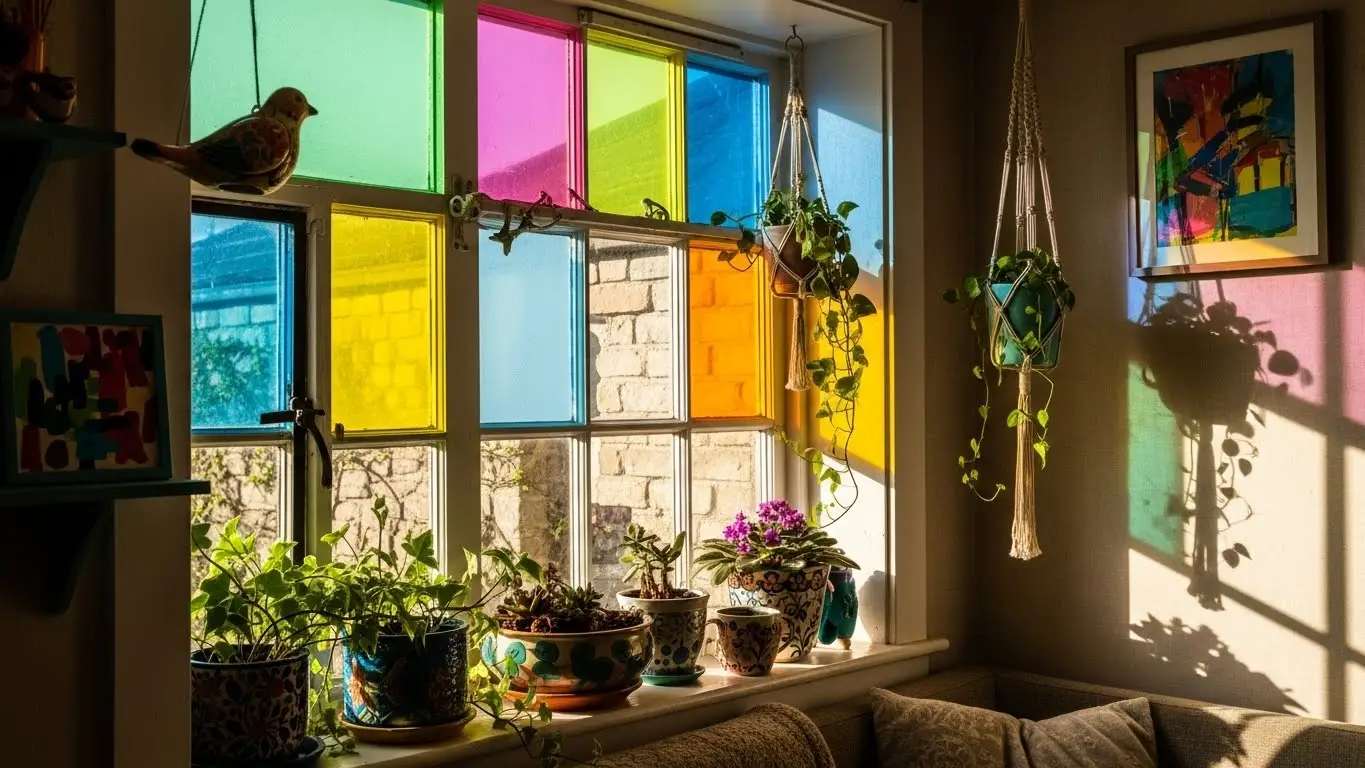 DIY Colorful Window Frame Ideas