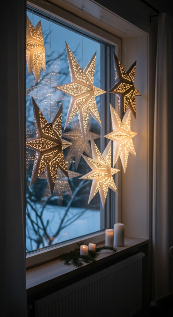DIY Paper Star Lanterns