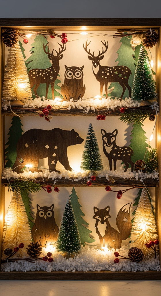 DIY Woodland Shadow Boxes