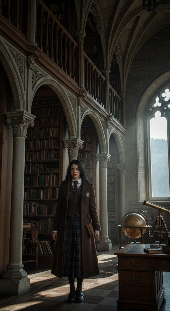 Dark Academia Castlecore Fusion