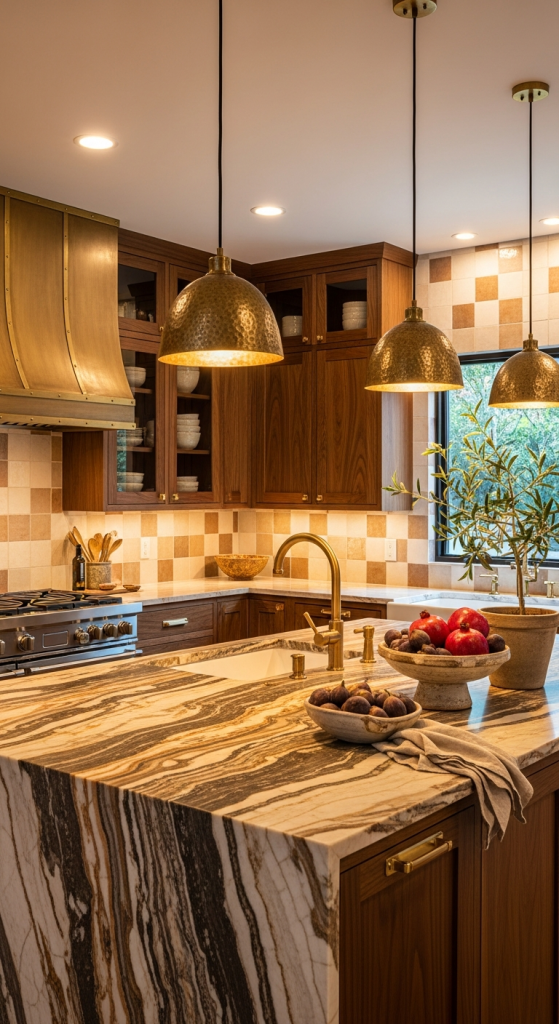 Earth-Toned Marble Islands