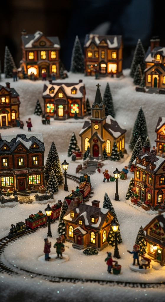Fairy Light Christmas Village