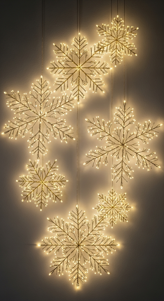 Fairy Light Snowflakes