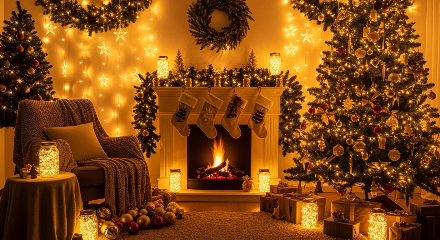 Fairy Lights Christmas Decoration Ideas