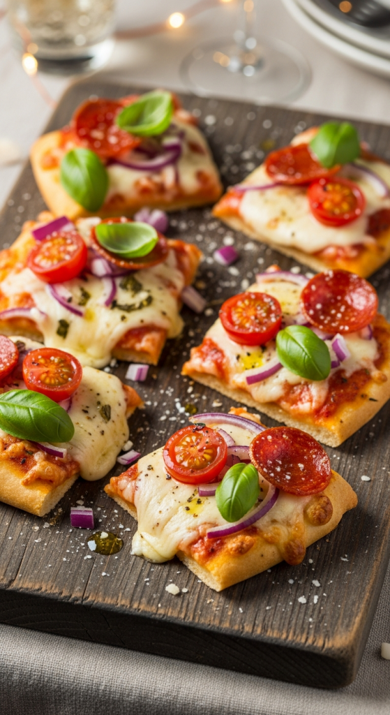 Flatbread Pizza Squares