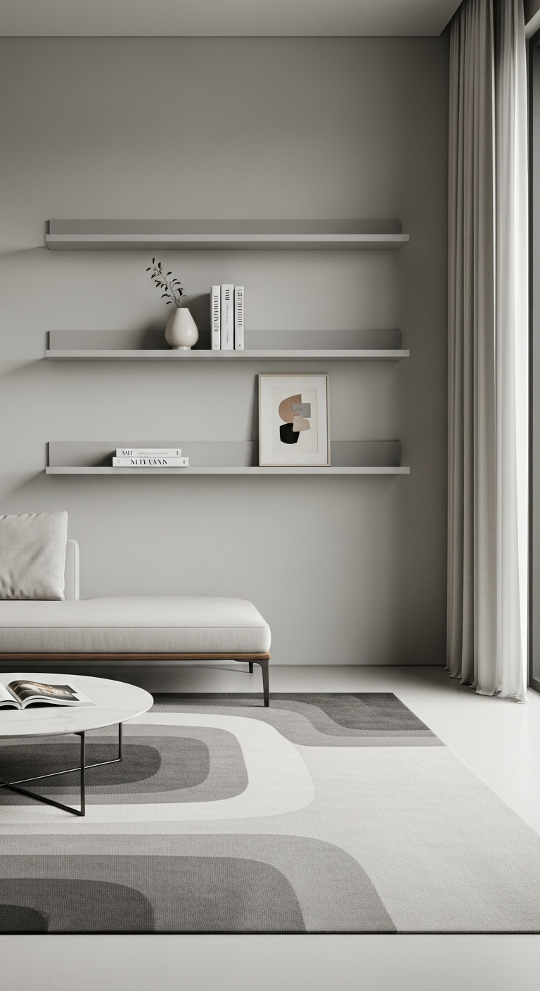 Stylish Floating Shelves for Living Room
