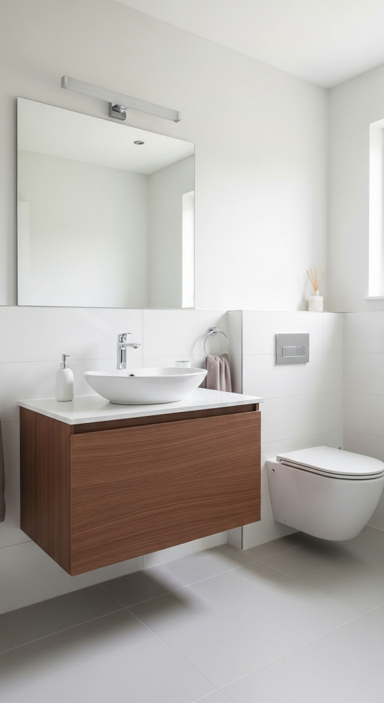 Floating Vanities To Open Up Floor Space