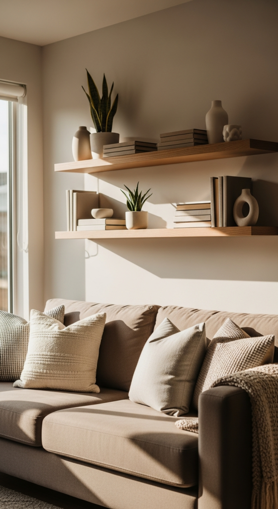 Floating Wooden Shelves