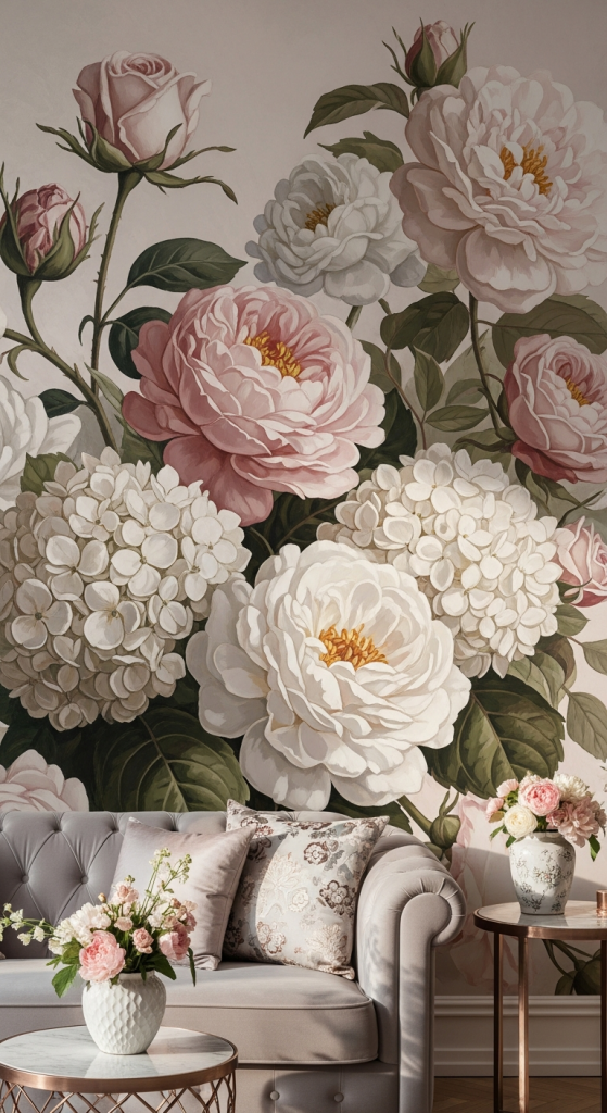 Floral Mural Paintings