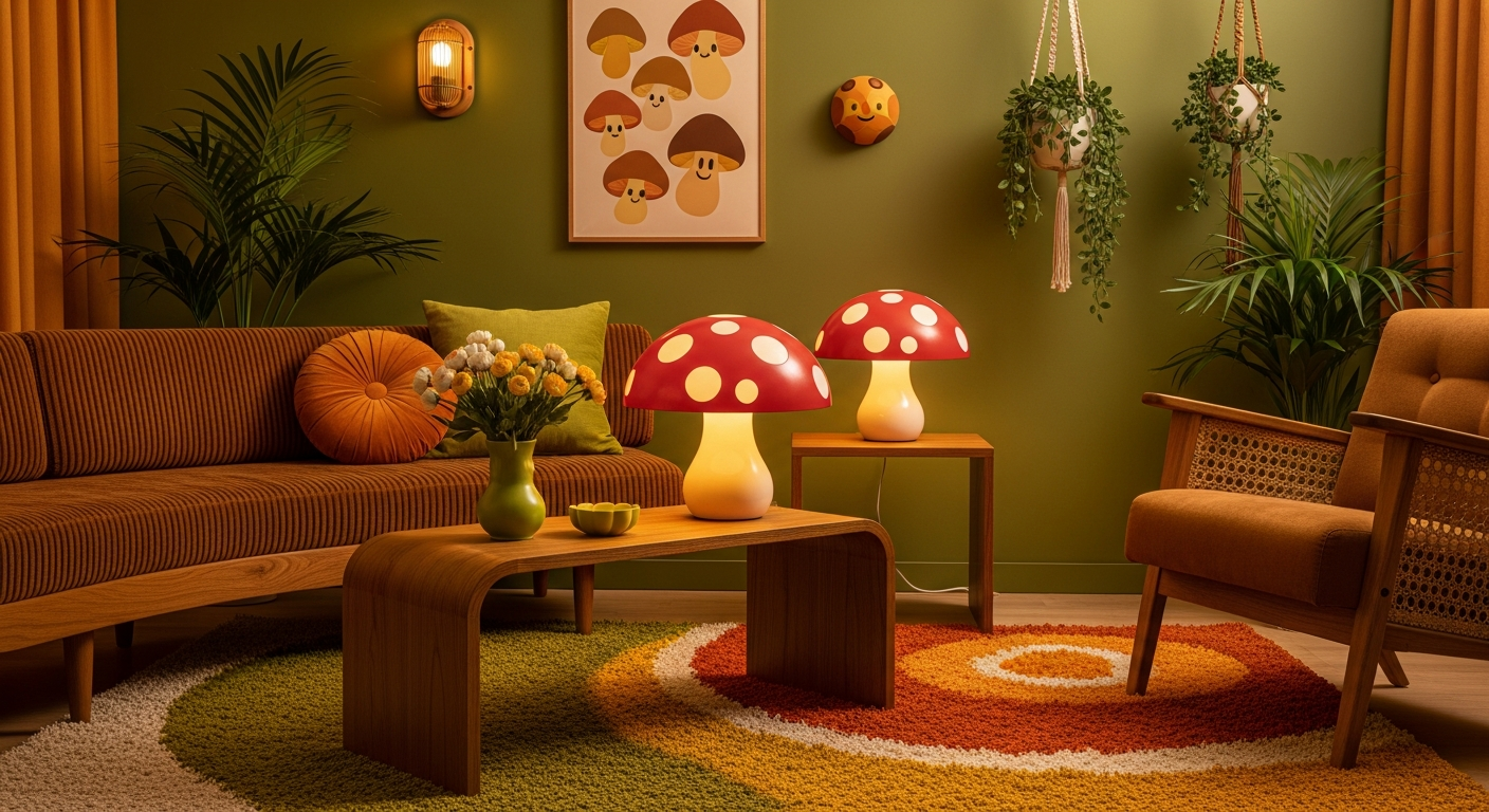 Funky 70s Mushroom Decor Ideas