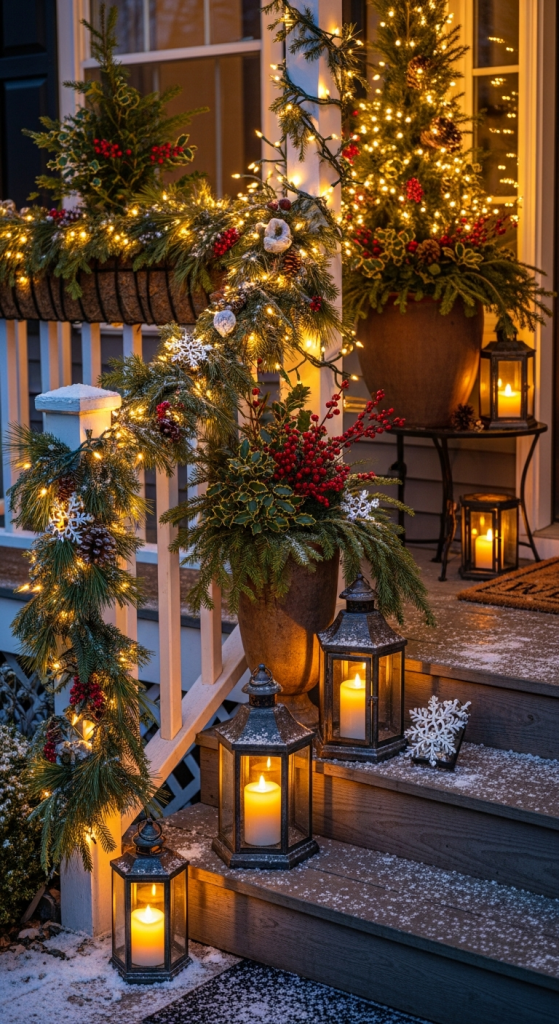 Highlight Your Front Porch with Warm Lights