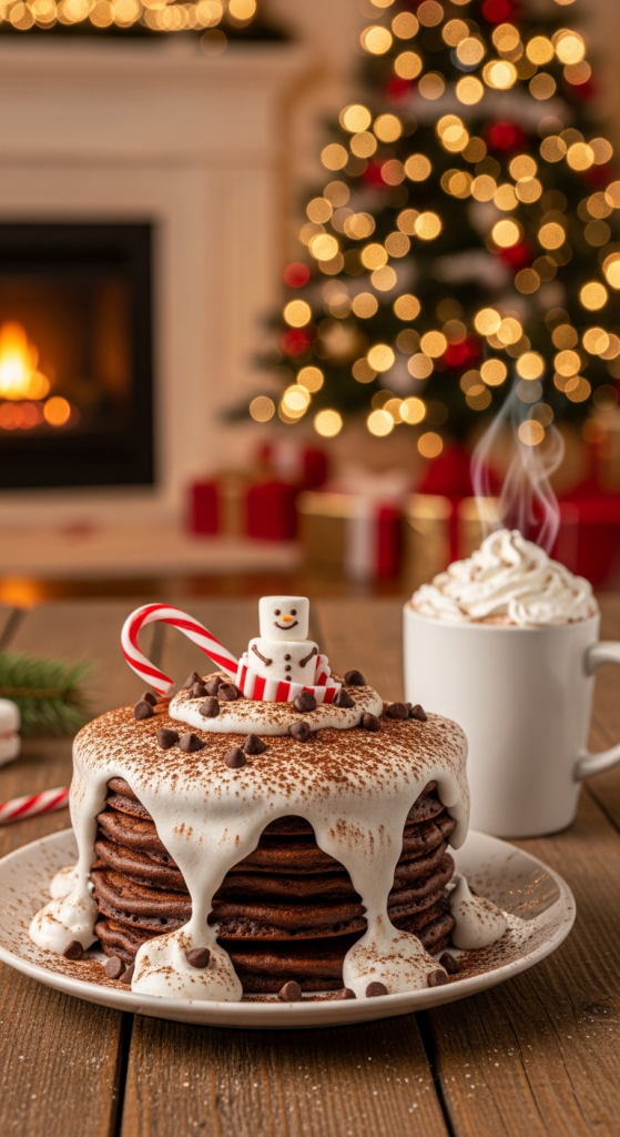 Hot Cocoa Pancakes