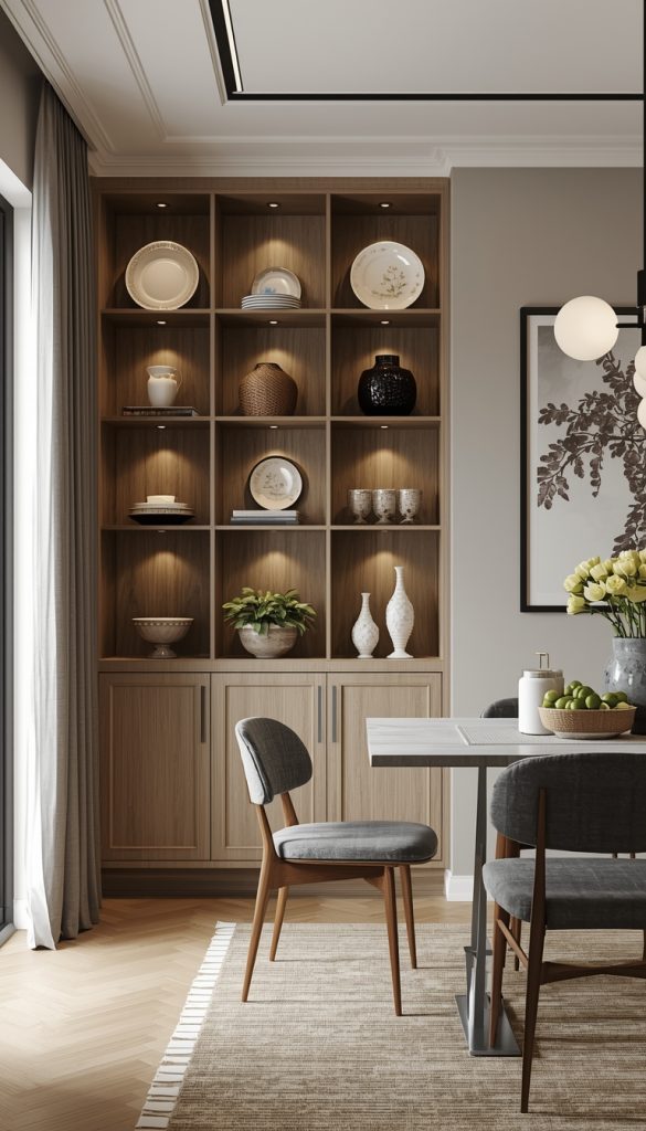 Incorporate Wall-Mounted Storage