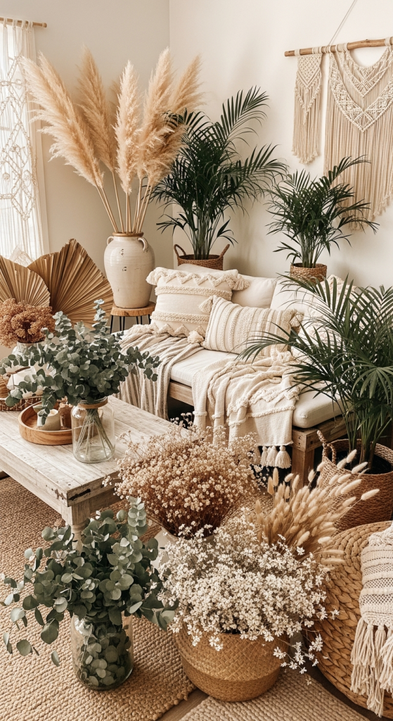 Indoor Plants And Dried Florals