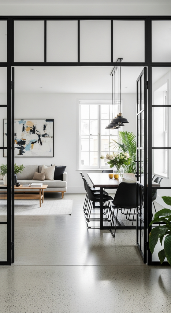 Industrial-Style Crittall Partition