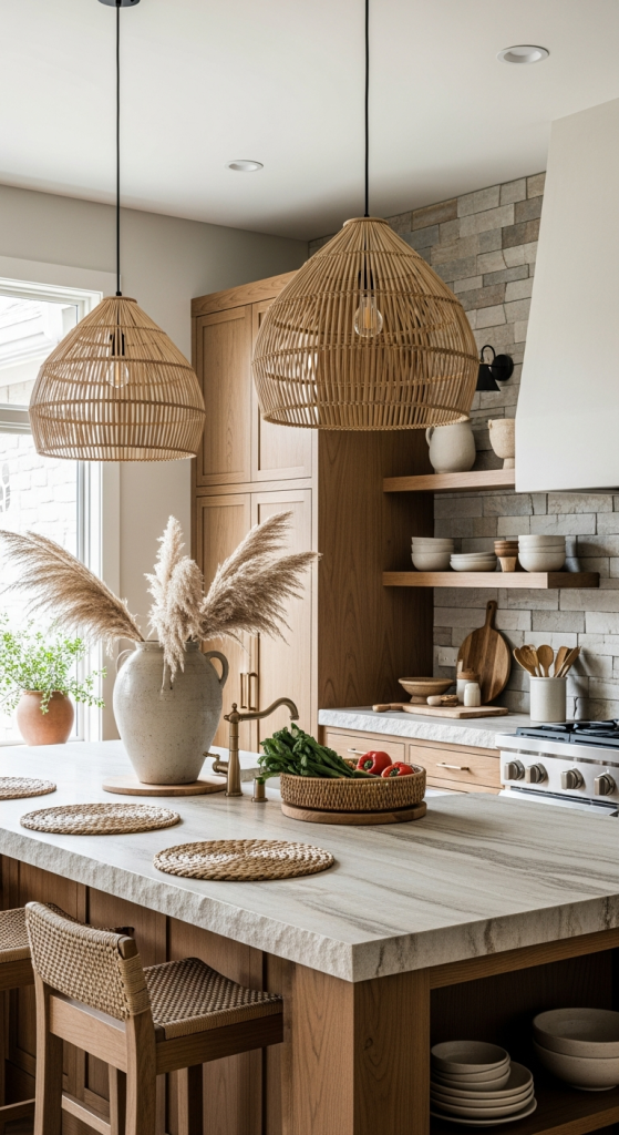 Large Woven Pendant Lighting