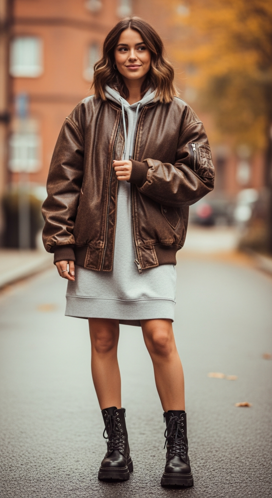 Layered Over A Hoodie Dress