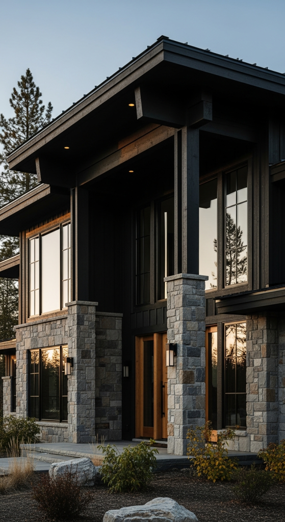Matte Black With Stone Elements