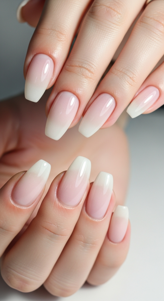 Milky Pink Almond Nails