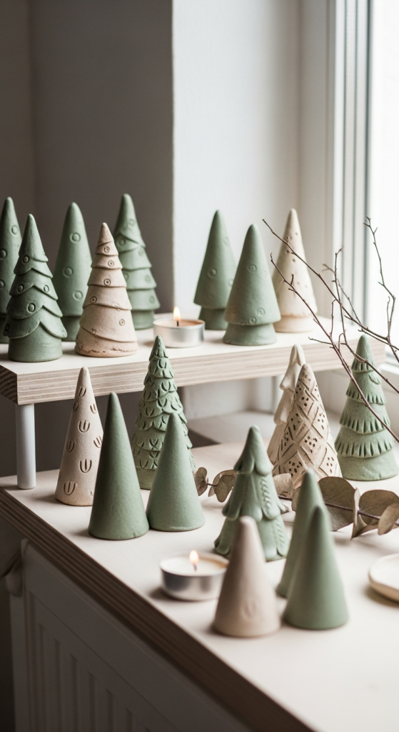 Mini Clay Tree Decorations