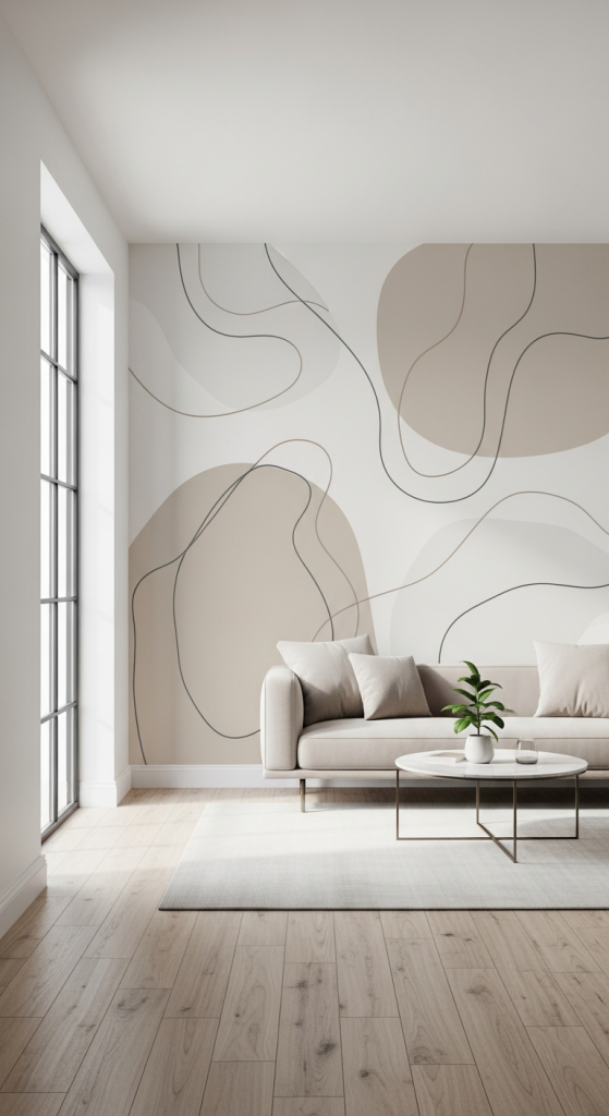 Minimal Line Art Murals