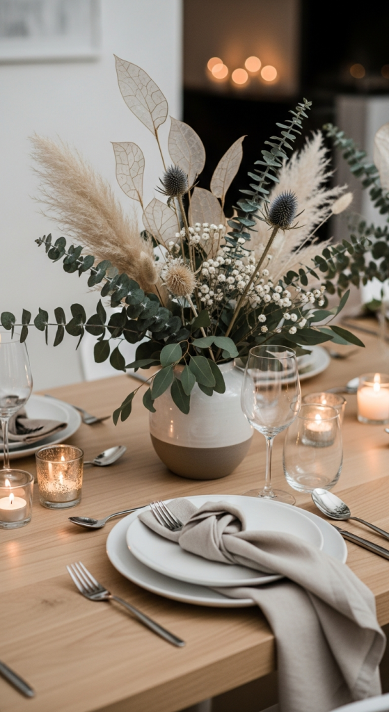 Minimalist New Year Centerpieces