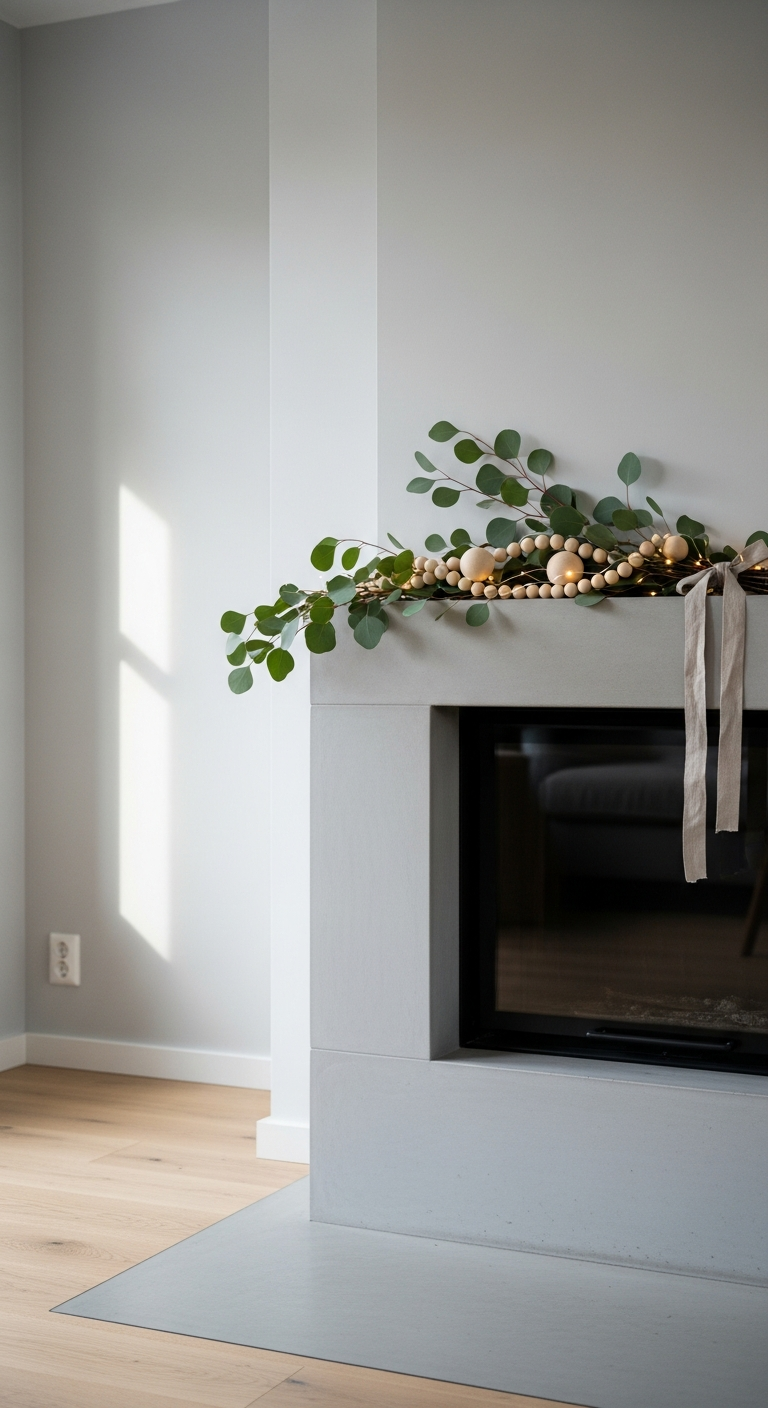 Gallery Detail: Christmas Fireplace Garland Ideas