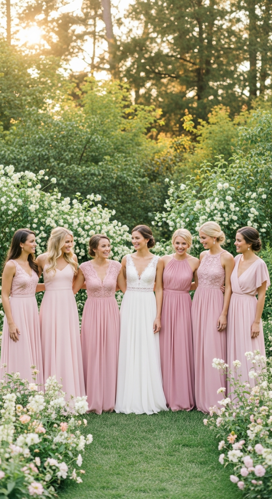 Mismatched Pastel Pink Shades