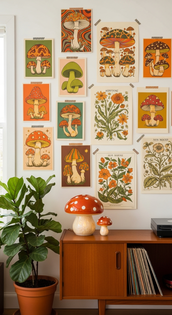 Mushroom-Themed Wall Art And Prints