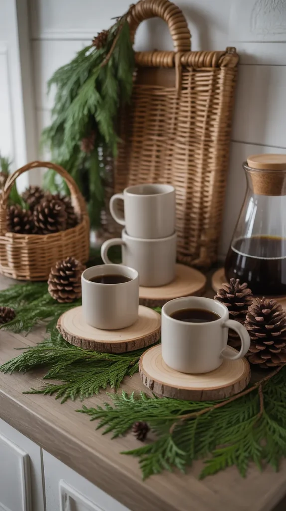 Nature-Inspired Coffee Bar