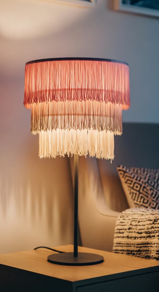 Ombre Fringe Lamp Shade