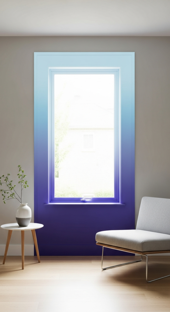Ombre Window Frames