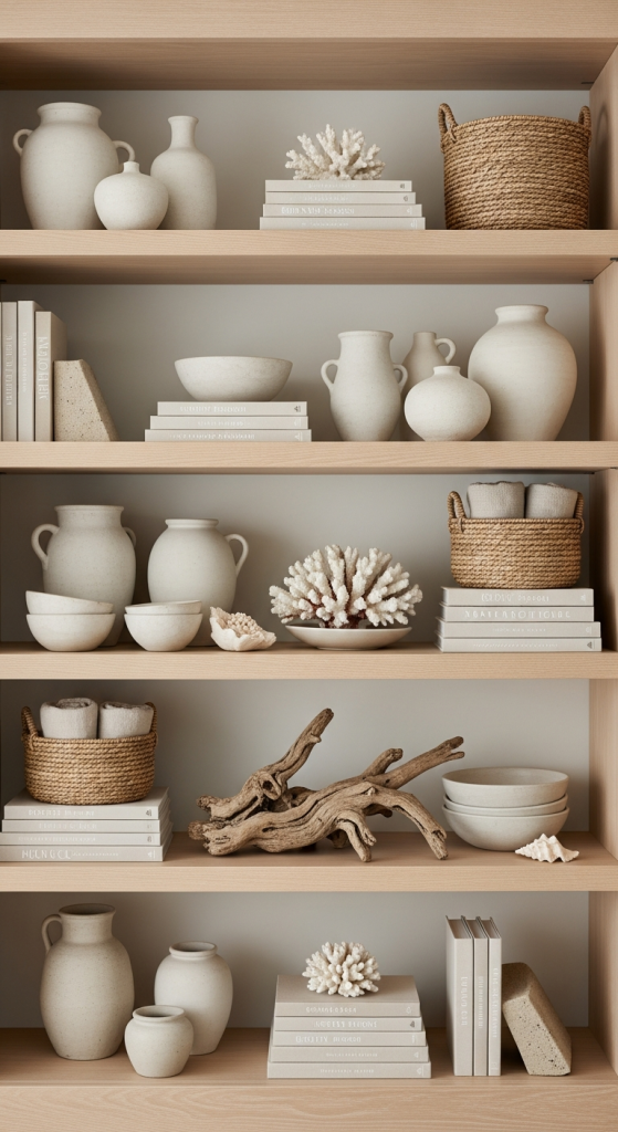 Open Shelving With Curated Decor