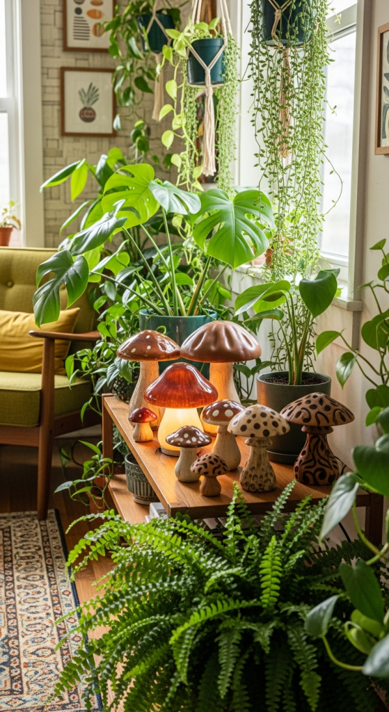 Pair Mushrooms With Houseplants