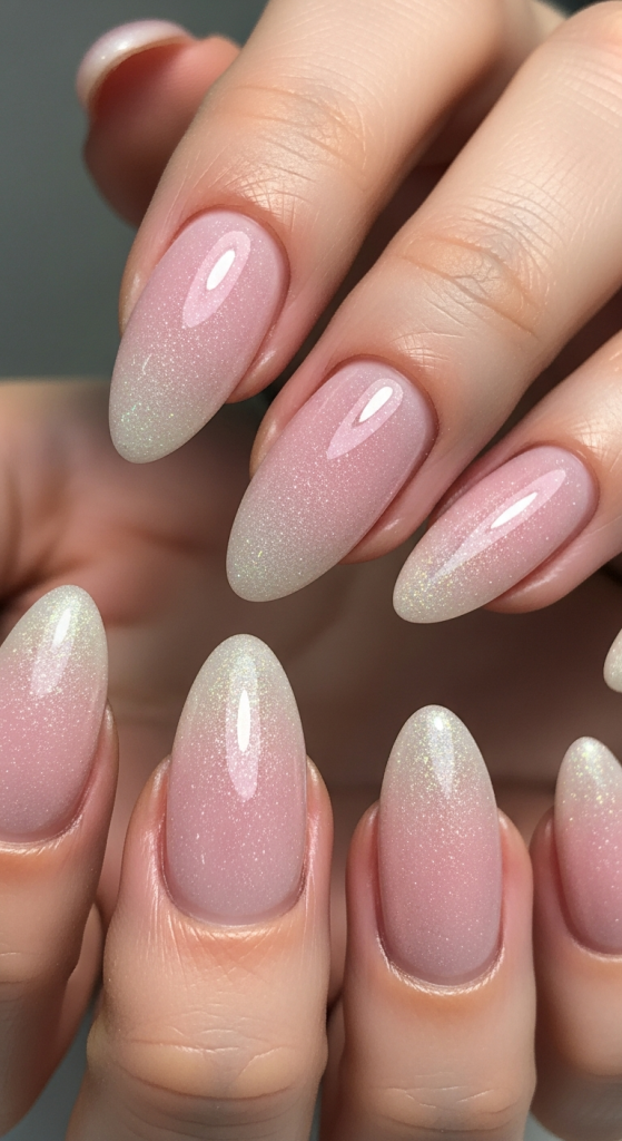 Pale Pink With Hints Of Frost