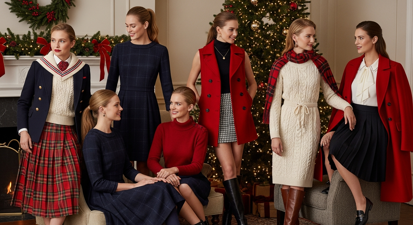 Preppy Christmas Outfit Ideas