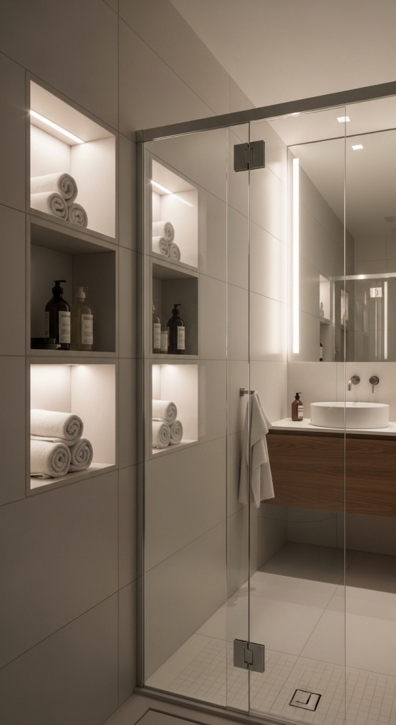 Recessed Shelving For Clutter-Free Storage