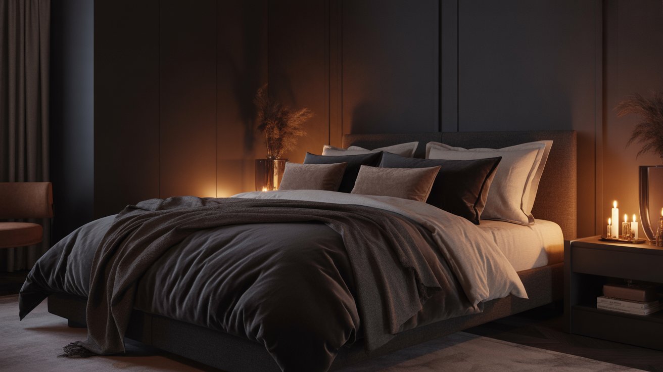 Romantic Dark Cozy Bedroom Inspirations