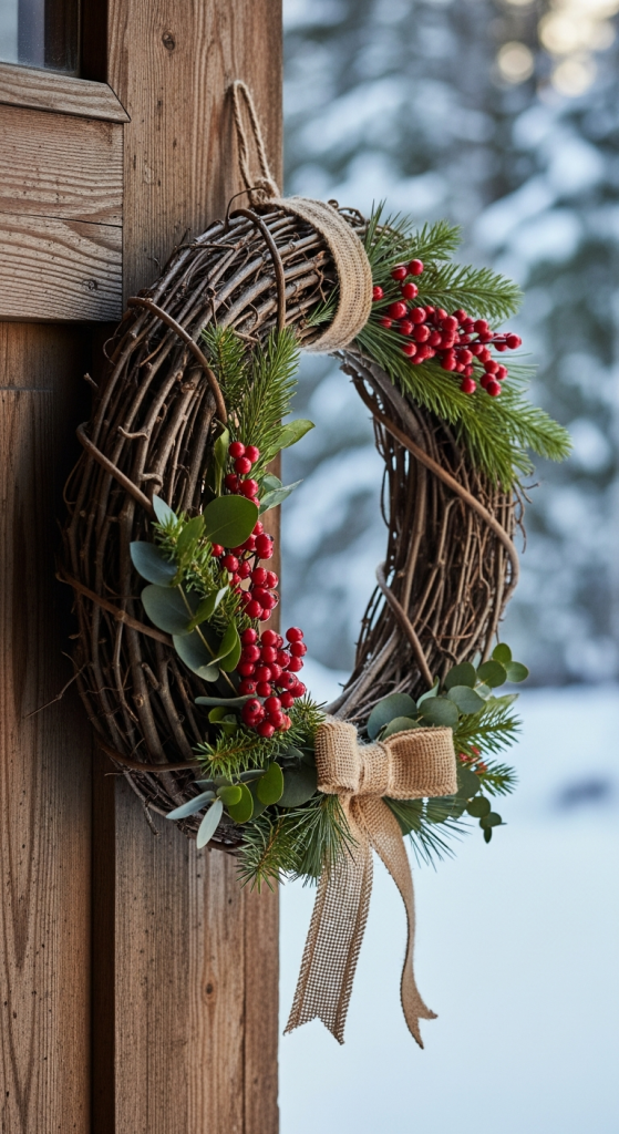 Rustic Wooden Branch Wreath