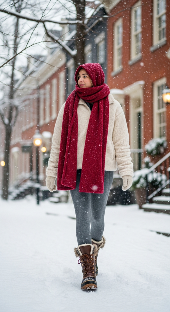 Sherpa Jacket + Thermal Leggings