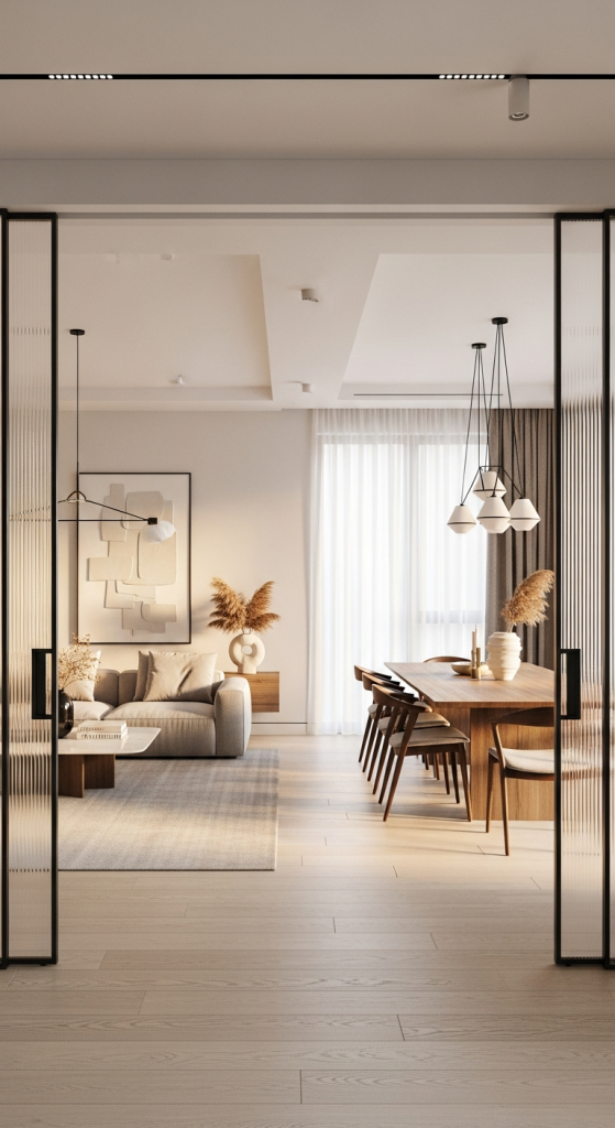 Sleek Glass Sliding Doors