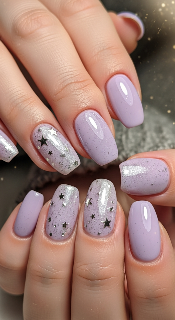 Soft Lavender Nails